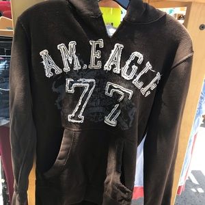 Brown American Eagle Hoody